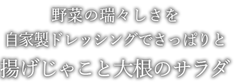 揚げじゃこと大根のサラダ